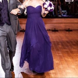 Mori Lee Strapless gown bridesmaid dress